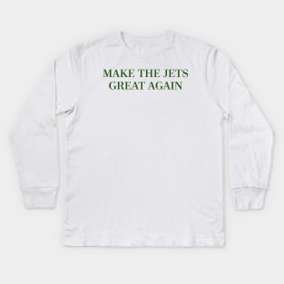 Make the Jets Great Again (White) Kids Long Sleeve T-Shirt